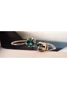 Emerald Original Vintage 14K Rose Gold Earrings Vintage style vec056r